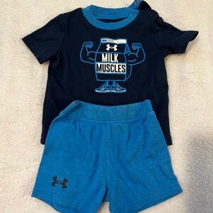 Under Armour Baby Outfit - navy and Blue